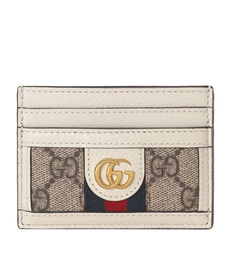 gucci white card holder